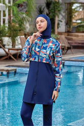 Rozamay Burkini Swimsuit-9057  Voile